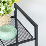 SONGMICS Bathroom Shelf 3-Tier Storage Rack with Adjustable Shelf Black V227-8498263000991