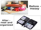 Black 8-piece luggage organizer,Packing Cubes for Trave,Travel Cubes Set Foldable Suitcase Organizer V1369-AZ3-W-22987