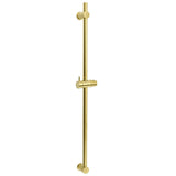 Brushed Gold Brass 850mm Long Sliding Rail Bar Swivel Handheld Shower Holder Kit V1233-376704ROBG