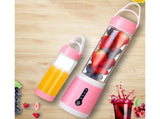 Portable Blender USB Rechargeable Juicer Cup 480ML Variant Size Value blue V1263-JX-2417