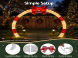 Jingle Jollys 2.5m Christmas Archway Pre-Lit Warm White LED Outdoor Garden Decoration XMAS-MOT-ARCH-RD