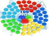 100Pcs Reusable Wateroons, Soaker Waters Outdoor Toys for Pool Water Toys, Rightness Beach V1369-AZ3-W-16477