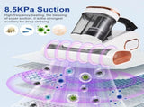 Bed Vacuum Cleaner Mattress Vacuum with Purple Light 8.5KPa Suction HEPA Filter LED Display Portable V1294-YM0901-H48130W