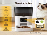 i.Pet Automatic Pet Feeder Dog Cat Feeder Wifi 3L Auto Smart Food Dispenser PET-FEEDER-3L-WIFI-WH