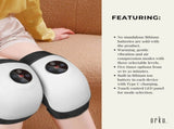 Orku Heated Knee Massager - Rechargeable Air Compression and Vibration Wrap V238-SUPDZ-40390439796816