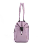 Black Stylish Nylon Large Capacity Tote Bag for Work and Commute Multi-Pocket Shoulder Bag V888-ELOSUNG13504