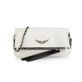 Chic Quilted Leather Crossbody Bag with Chain Strap & Tassel Detail V888-ELOSUNG29123