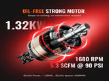Air Compressor Compact Portable Oil Free Compressor 60L 90 PSI V952-WYWSKYJ60L14J9EI6V3