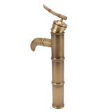 All Copper Antique Faucet 3 Sections Bamboo Joint Single Hole Basin Tap Bevel Mouth Toilet Cold Hot V1294-YM0626-3112220094011