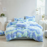 Tie-Dye Bedding Set Three-Piece Bedding Set Soft Bedding Trendy Bedding Home - Starry - sky Blue V1102-114-52798-STA1-200-240CM