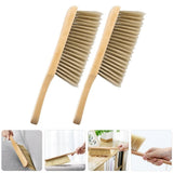 Dusting Brush Set, Khaki Bristles, Wood Handle, Soft Bristle for Home, 4Pcs V1369-AZ3-W-20867
