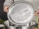 4 Pcs Kitchen Mixing Bowls with Grater Lid Stainless Steel Construction V1189-LWWAL-20260327-04661