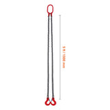 Chain Sling, 8 mm x 150 cm Chains with Hooks, G80 Engine Chain Hoist Lifts, 3 Ton Capacity V952-DGDLHHMGFH1JITULLV0