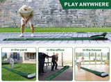 Indoor Golf Putting Mat with Automatic Ball Return System 2.6m Practice Green with Alignment Guides V888-ELOSUNG38687
