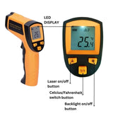 RYNOMATE Non-Contact Digital Laser -50&deg;C~550&deg;C Temperature Gun with Adjustable Emissivity V227-8287101000160