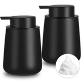 Foaming Soap Dispenser, 2 Pack Foam Hand Soap Dispenser for Bathroom & Kitchen, 12 Oz Dish Foaming V1366-AZ2-W-16328