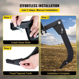 Hitch Mounted Ripper, 40.6cm Shank Length Box Scraper Shank, 4 Hole Site Box Blade for Tractor, 2 V952-PTQLTYCHSBD1609FFV0