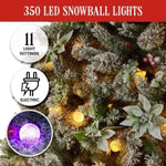 Snowy Crown Pine 2.3m Multicolour Pre-Lit Christmas Tree with 1453 Tips 112_SENCR100