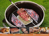 2Pcs 4 Prongs Stainless Steel Barbecue Forks Outdoor Barbecue Rotisserie Meat Forks Tool Chicken V1188-MS-825-006