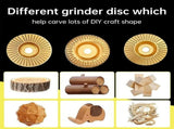 Pro-Grade Wood Cutting Discs, 3Pcs Stump Grinder for Wood Carving, Woodworking Angle Grinder V1192-AZ-W-17631