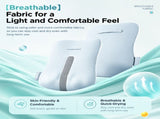 Wireless Multi-Zone Back and Lumbar Massager with Ergonomic Curved Design for Home Office Travel and V1341-ZY-SJNSXGGM-CREAMWHITE