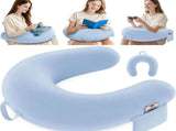 Reading Lap Pillow Ergonomic U Shape Cushion Reading Pillow for Bed for Adults Elbow Rest Reduces V1107-115-88835-SKY