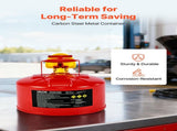 Safety Gas Can, 9.5 L Type I Red Safety Can for Gasoline with Stainless Steel Flame Arrester, V952-IXAQGHSJS25J0FRGJ001V0
