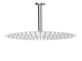 WELS Chrome Large 16" Round Rain Shower Head 300mm Ceiling Dropper Extension Arm Set V1233-A501FKSR116