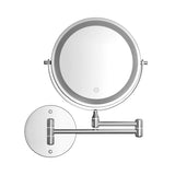 Embellir Extendable Makeup Mirror 10X Magnifying Double-Sided Bathroom Silver MM-E-EXTEN-10X-LED-7IN