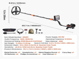Metal Detector for Adults, 254 mm, Professional High Accuracy Gold Detector, IP68 Waterproof Search V952-DPJSTCQJB10ID7GHN001V9