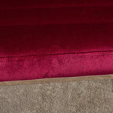 Glorie Garnet/Red Velvet Sofa Accent Chair ArmChair V1041-JMC-1060GARNET