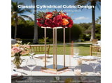Wedding Flower Stand, 10PCS 60cm Column Flower Stand, Floral Stands with Metal Laminate, Cylindrical V952-HLHJLFT10J60MT7YR001V0