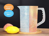 68-Ounce Plastic Mixing Pitcher with Lid, Plunger, and Handle, Perfect for Juices, Tea, and V1370-AZ4-17215