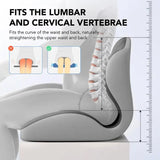 Ergonomic Memory Foam Seat Cushion provides comfortable lumbar and back support, suitable for office V1232-ZKJYZD001