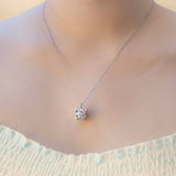 Gift Box - Chest White Gold Aroma Necklace Purify Oil Blend V760-GBAJ - 42