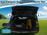 160 x 195CM Car Tailgate Sunshade Mosquito Net with Zipper, Fixed Band / Hooks and Storage Bag V888-ELOSUNG55718