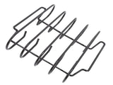 Rib 4 Rows Capacity Compact Portable Iron Material Black Durable Reusable Barbecue Standing Rib V1294-YM0715-3111220163111