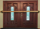Door Barricade,2 Pack Drop Open Bar Holder with 10 Screws for Home Security,2X4 Bar V1370-AZ4-12376