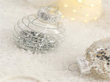 Set of 25 White Christmas Tree Ornaments Balls - Compatible with Max Brand V1188-MA108-05842-1