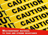 Caution Tape, 2 Pack Yellow Caution Tape Roll, 3 Inch x 1000 Feet, Warning Safety Tape with Bold V1369-AZ3-W-02812