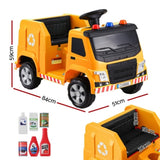 Rigo Kids Ride On Car Garbage Truck Police Light 12V Electric Toys Cars Yellow RCAR-C-POLICE-TRUCK-12V-YE