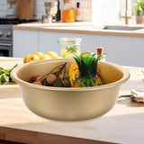 Multifunctional Golden Aluminum Basin for Kitchen Storage Elegant and Practical V1192-AZ-W-19160