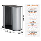 VEVOR Portable Tradeshow Podium Table, 900 x 490 x 940 mm, Display Exhibition Counter Stand Booth V952-LSZST20DCSZKAJK1FV0