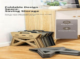 Compact Foldable Plastic Low Stool 28x32x23cm Black,Handheld Portable Seat for Fishing Camping V1221-XM-LB5257-ZS168
