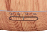 Essential Oil Diffuser Humidifier with Colorful Lights Wood Grain Quiet Remote Control Auto Shut Off V1294-YM0901-3113240306312