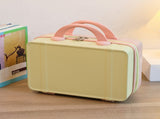 Personalized stylish and lightweight Yellow and pink mini suitcase for short trips V888-ELOSUNG25058
