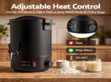 Devanti 6L Wax Melter Candle Making 1520W Melting Pot Furnace Quick Pour Spout Soy Soap WAX-07-6L-BK
