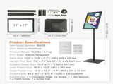 Pedestal Sign Holder Adjustable Poster Stand 11 x 17 Inch Metal Base V952-BZJJSDZJCZCGJFCLWV0