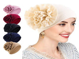 Headwear, Soft Cancer Headwear Elastic Cancer Cap for Women with Hair Loss V1192-AZ-W-26013