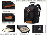 Travel Backpack With Wheels Convertible Backpack Rolling Backpack Australia - Grey - white - Size V1347-127-90232-GRE-ROUTINE